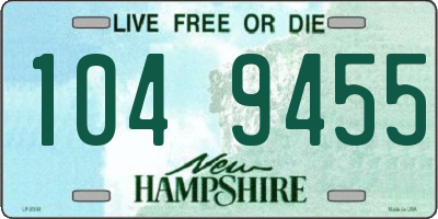 NH license plate 1049455