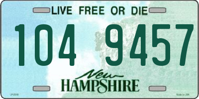 NH license plate 1049457