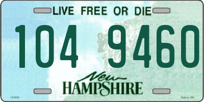 NH license plate 1049460