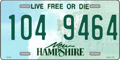 NH license plate 1049464