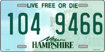 NH license plate 1049466