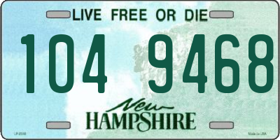 NH license plate 1049468