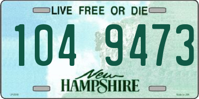 NH license plate 1049473