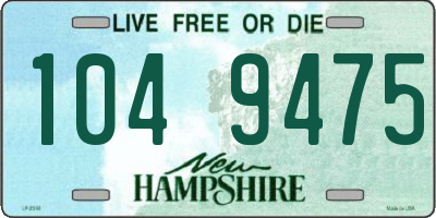 NH license plate 1049475