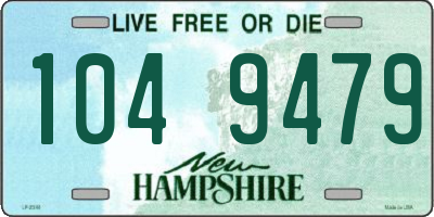 NH license plate 1049479