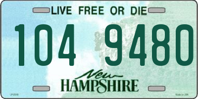 NH license plate 1049480