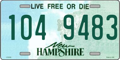 NH license plate 1049483