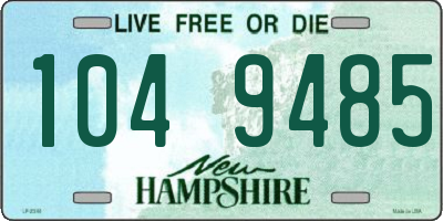 NH license plate 1049485