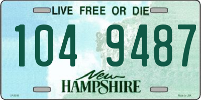 NH license plate 1049487