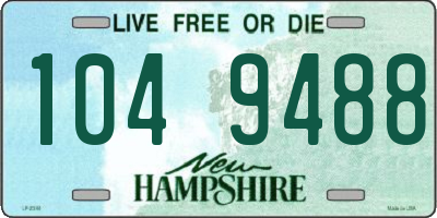 NH license plate 1049488