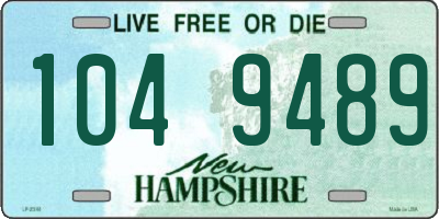 NH license plate 1049489