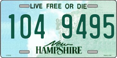 NH license plate 1049495