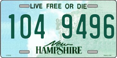 NH license plate 1049496