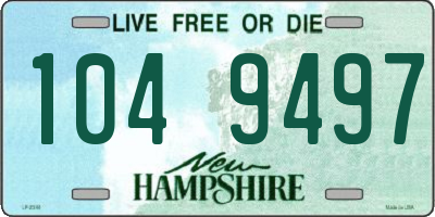 NH license plate 1049497