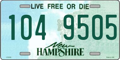 NH license plate 1049505