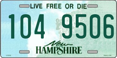 NH license plate 1049506