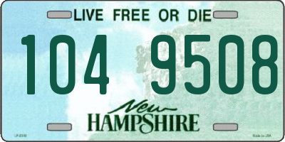 NH license plate 1049508