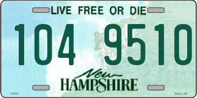 NH license plate 1049510
