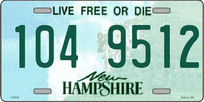 NH license plate 1049512