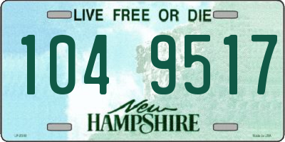 NH license plate 1049517