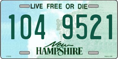 NH license plate 1049521