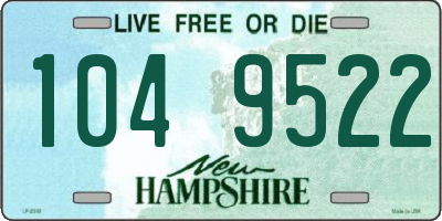 NH license plate 1049522