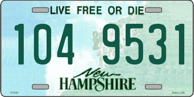 NH license plate 1049531