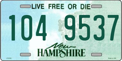 NH license plate 1049537