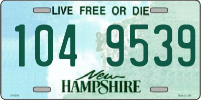 NH license plate 1049539