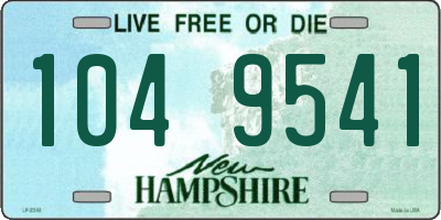 NH license plate 1049541
