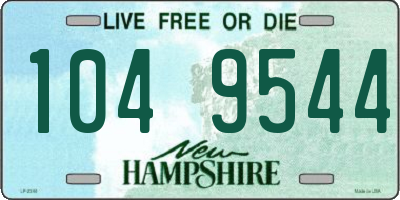 NH license plate 1049544