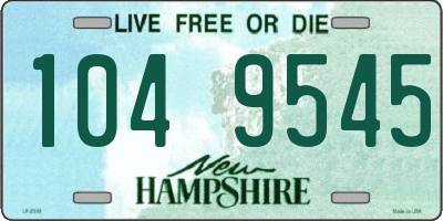 NH license plate 1049545