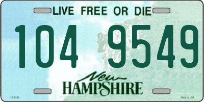 NH license plate 1049549