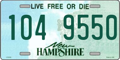 NH license plate 1049550