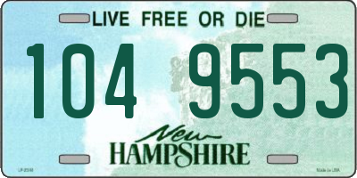 NH license plate 1049553