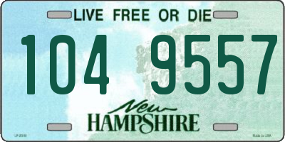 NH license plate 1049557