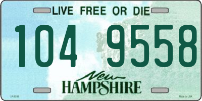 NH license plate 1049558