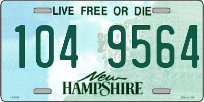 NH license plate 1049564