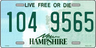 NH license plate 1049565