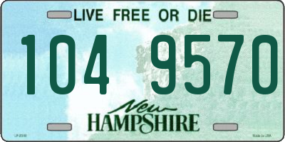 NH license plate 1049570