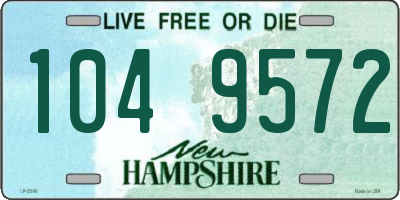 NH license plate 1049572