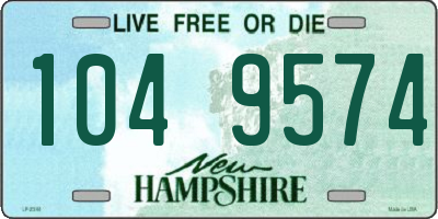 NH license plate 1049574