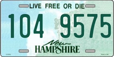 NH license plate 1049575