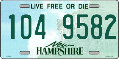 NH license plate 1049582