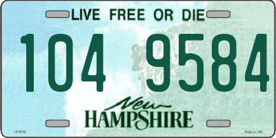 NH license plate 1049584