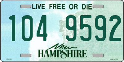 NH license plate 1049592