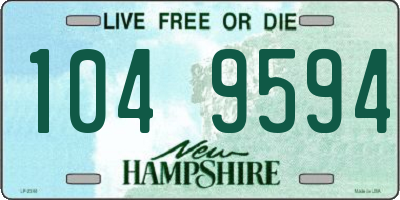 NH license plate 1049594
