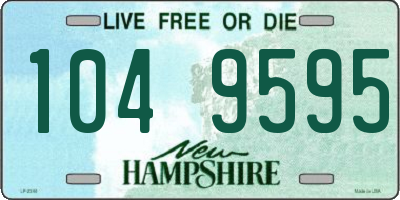 NH license plate 1049595