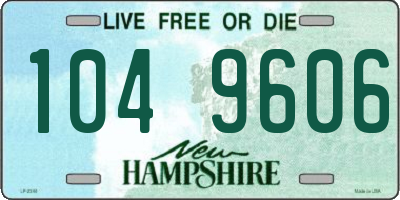 NH license plate 1049606