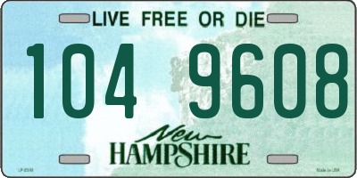 NH license plate 1049608